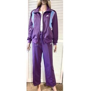 Vintage 90s Retro Nike track suit matching set rare Purple Women’s large